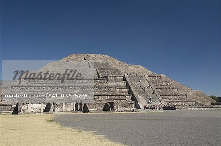 Pyramide de la lune, Zone archéologique de Teotihuacan, UNESCO World Heritage Site, Mexique, Amérique du Nord