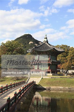 Gyeongbokgung Palace (Palais de bonheur, brillant), Séoul, Corée du Sud, Asie