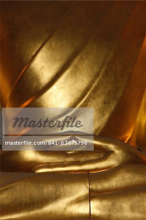 Detail of mudra, Buddha statue, Paris, France, Europe