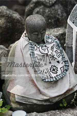 Jizo is a Shinto god who looks after dead children's souls, Kyoto, Japan, Asia