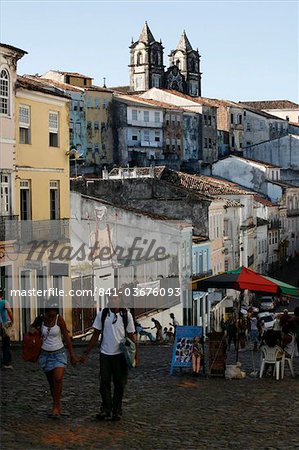 Pelourinho district, Salvador de Bahia, au Brésil, en Amérique du Sud