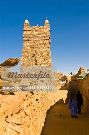 Le ksar du centre commercial médiéval de Chinguetti, patrimoine mondial UNESCO, nord de la Mauritanie, Afrique