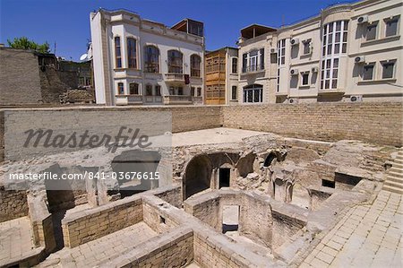 Vieux hammam dans le Palais des Chahs, patrimoine mondial de l'UNESCO, Bakou, Azerbaïdjan, Asie centrale, Asie