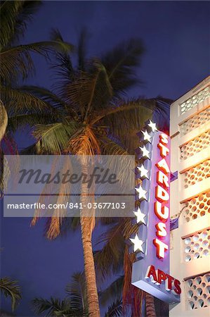 Art-Deco Gebäude in Miami Beach, Florida, Vereinigte Staaten von Amerika, Nordamerika