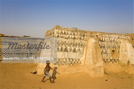 Tangassogo Dorf, nahe der Grenze zu Burkina Faso, Westafrika, Ghana, Afrika