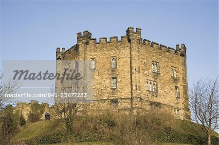 Château de Durham, une motte et bailey structure, patrimoine mondial de l'UNESCO, Durham, Angleterre, Royaume-Uni, Europe