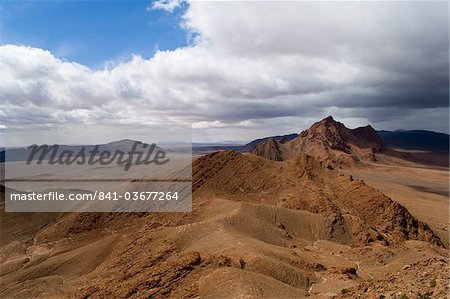 Montagnes autour de l'oasis de Figuig, province de Figuig, Oriental Maroc, région, l'Afrique du Nord, Afrique