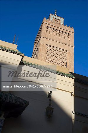 Minaret de Okba, Oujda, région de l'Oriental, Maroc, Afrique du Nord, Afrique