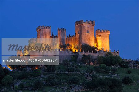 Castle of Almodovar del Rio, Almodovar del Rio, Cordoba Province, Andalusia, Spain