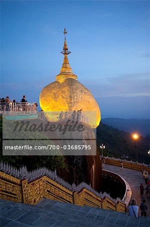 Kyaiktiyo-Pagode, Kyaiktiyo, Mo, Myanmar