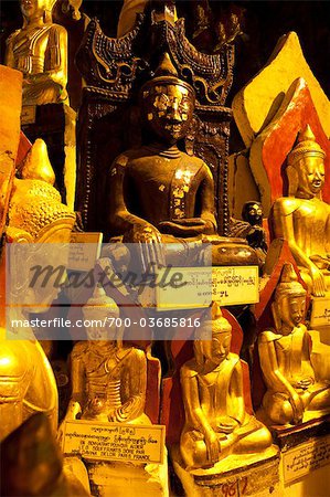 Statues of Buddha, Pindaya Caves, Shan State, Myanmar