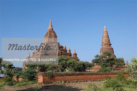 Pagode de Bagan, la Division de Mandalay, Myanmar