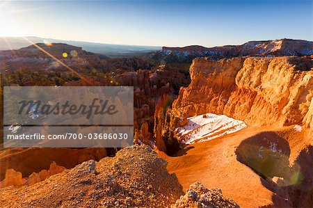 Lever du soleil sur le Parc National de Bryce Canyon, Utah, USA