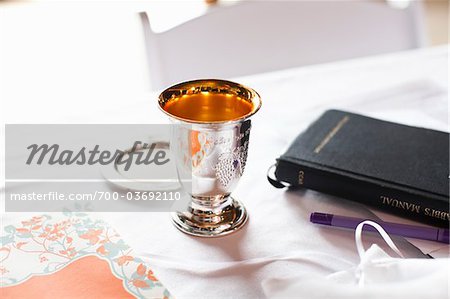 Silver Cup and Rabbi's Manual