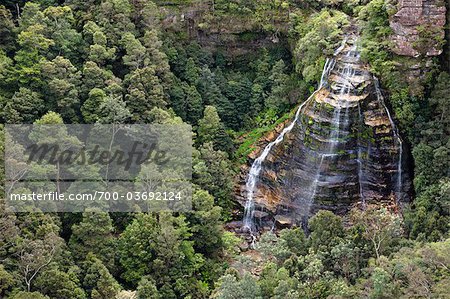 Bridal Veil Falls, Leura, les Blue Mountains, New South Wales, Australie Bridal Veil Falls, Leura, les Blue Mountains, New South Wales, Australie