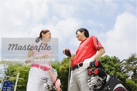 Coupé avec les tenues de Golf