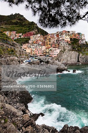 Manarola, cinqueterre, ligurische Küste, Italien