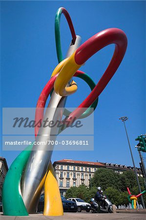 Needle and Thread Sculpture, Piazza Cadorna, Milan, Lombardy, Italy