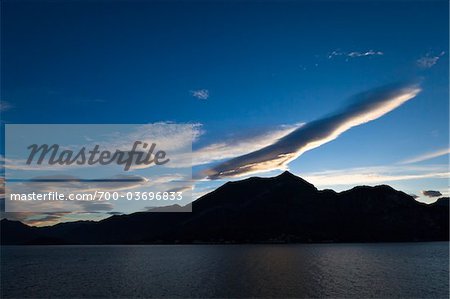 Nuages sur le lac de Côme, Lombardie, Italie