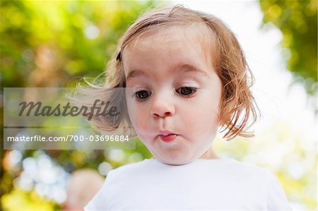 Little Girl Making Funny Face