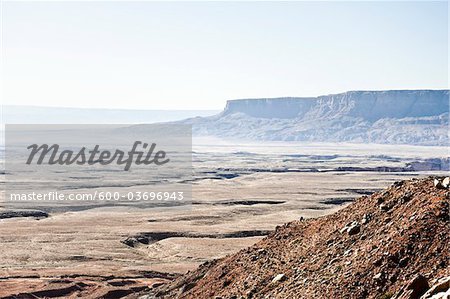 Ansicht der Wüste vom Highway 89, Navajo-Reservat, Navajo County, Arizona, USA