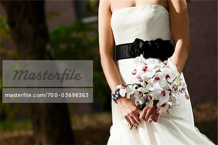 Bride Holding Flowers