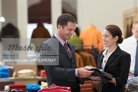 Man in Clothing Store