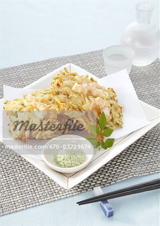 Mixed vegetable and seafood tempura Mixed vegetable and seafood tempura