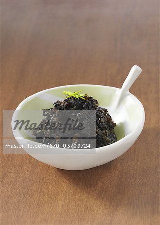 Simmered wasabi leaves in soy sauce Simmered wasabi leaves in soy sauce