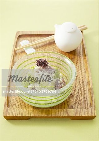 Avocado and tuna dressed with mashed tofu Avocado and tuna dressed with mashed tofu