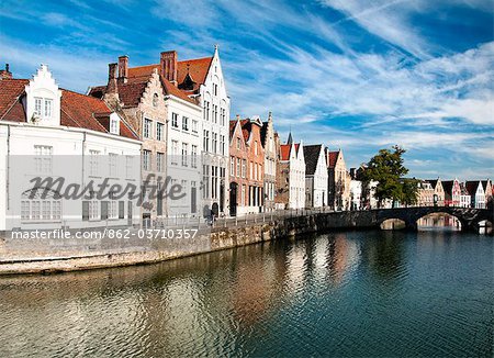 Architecture traditionnelle à Bruges, Belgium