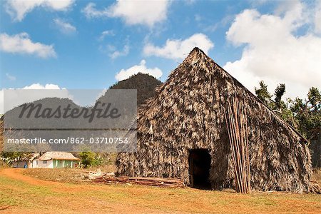 Tabak-Bauernhof in Vinales Tal, Kuba, Karibik