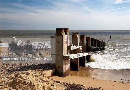 Plage de Southwold, Suffolk, Royaume-Uni Plage de Southwold, Suffolk, Royaume-Uni