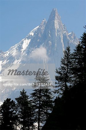 Vue des Alpes près de Chamonix France