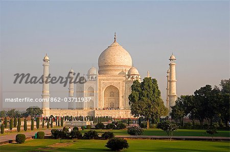 Looking towards Taj Mahal across the Al-Kawthar,the Celestial Pool of Ambundance,