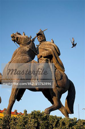 Mexiko, San Miguel de Allende, Statue von Ignacio Allende