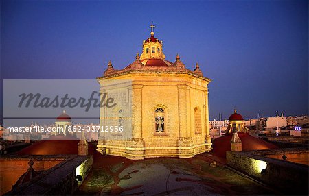 Malta, Zurrieq; A Baroque cupola.