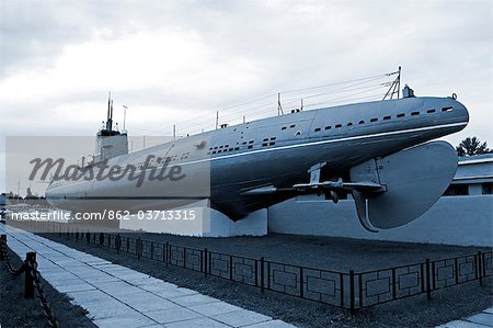 Russland, St. Petersburg. U-Boot-Museum.