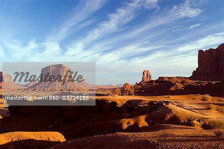 Utah, USA. Monument Valley im Navajo-Reservat in Utah