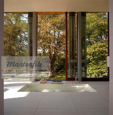 Master bathroom with plunge pool. Architects: Munkenbeck and Marshall