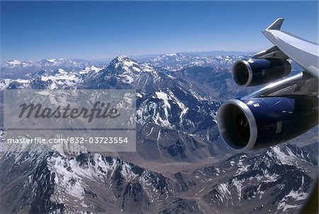 Flying over Andes