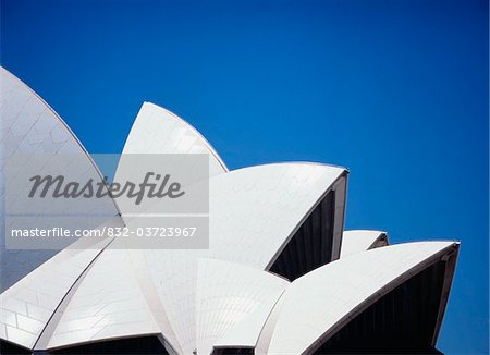 Detail of the roof of the Sydney Opera House, Sydney, Close Up