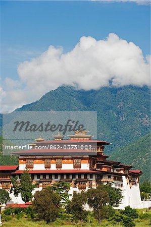 Asie, Bhoutan, Punakha, Punakha Dzong (1637)