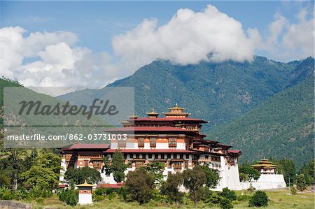 Asie, Bhoutan, Punakha, Punakha Dzong (1637)