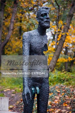 Communism sculpture in Mala Strana, Prague, Czech Republic