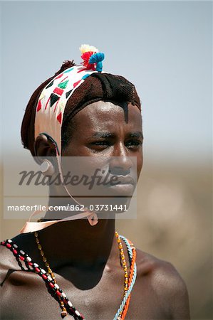 Au Kenya, Seredupi, Afrique, Samburu Young warrior