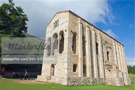 Spain Oviedo, Santa Maria de Naranco, 9th century pre-romanesque style, Unesco World Heritage Site