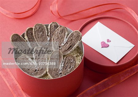 Chocolate pies and letter