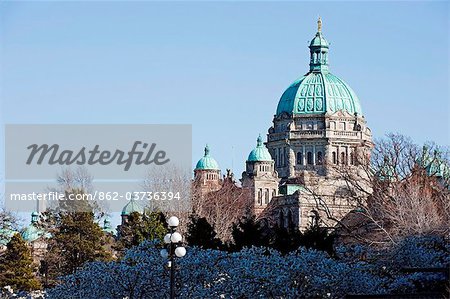 Canada, Colombie-Britannique, Vancouver, édifices du Parlement, Victoria