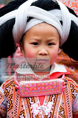 China, Provinz Guizhou, Sugao Dorf, Long Horn Miao Neujahrsfest festival